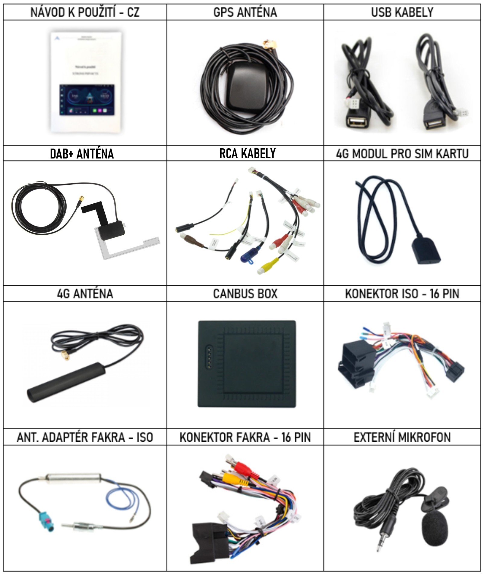 CZ PŘÍSLUŠENSTVÍ pro autorádio Xtrons PX72MTVL s CarPlay a AndroidAuto - evtech.cz 1
